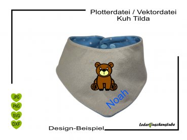 Bär sitzt Plotterdatei Vorschau – SVG zum Plotten